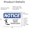 Signmission Do Not Move Barricades Sign With Symbol, 5 in W x Rectangle, Vinyl Decal OS-2PACK-NS-D-35-L-11309 - alternate 6